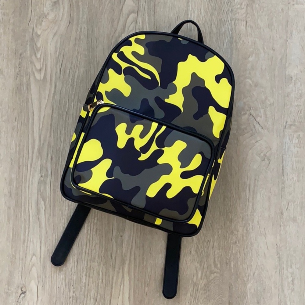 Forever 21 Neon Camo Print Mini Backpack
